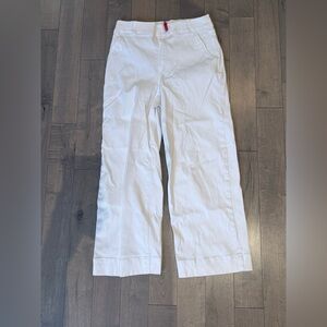 Spanx Medium Crisp White cropped Wide-leg Trousers